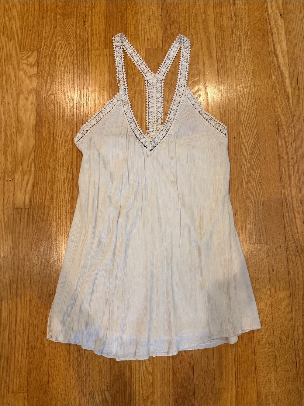 ASTR Light Cream Racerback Dress